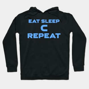 Eat Sleep C Repeat Programming Hoodie